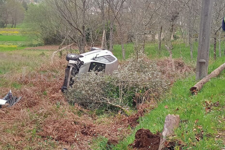 Homem ferido na sequência de despiste em Albergaria-a-Velha