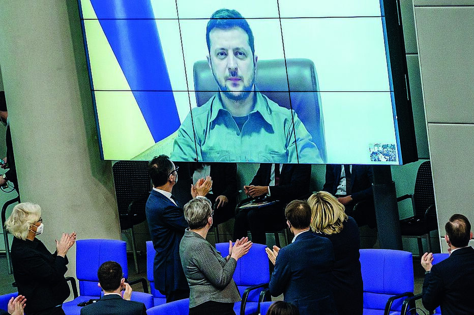 Zelensky, discurso, chanceler alemão