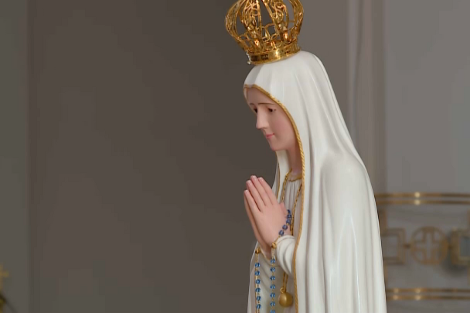 Imagem da Virgem Peregrina de Fátima em Lviv
