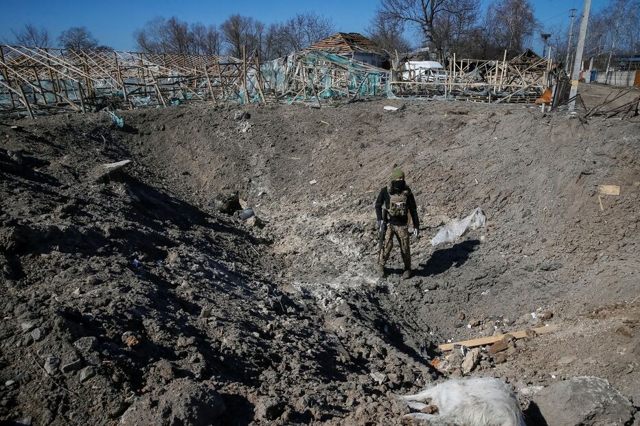 Destruição em Kiev