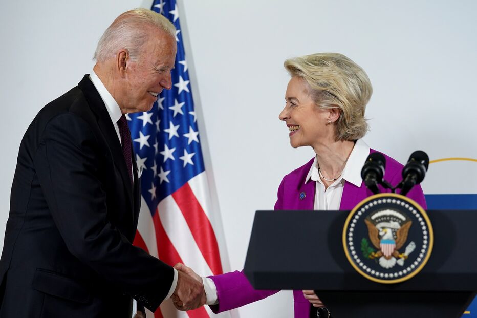 Ursula von der Leyen e Joe Biden