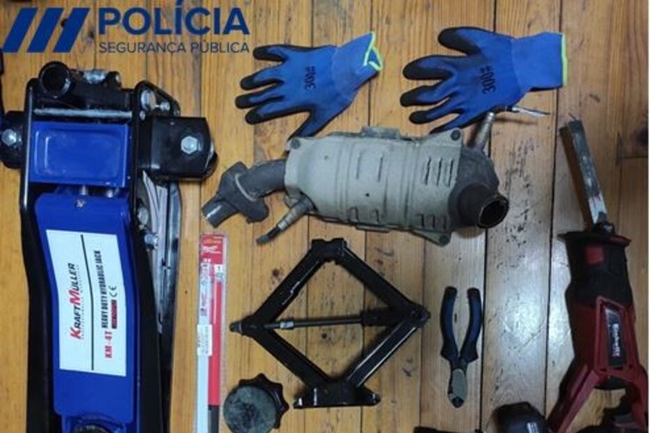 Material apreendido pela PSP