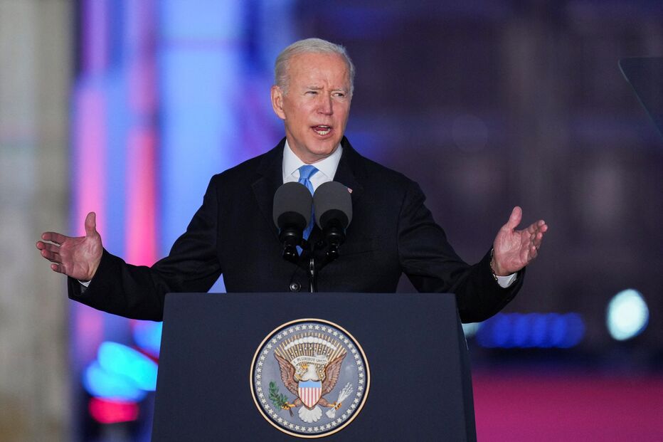 Joe Biden discursa na Polónia 