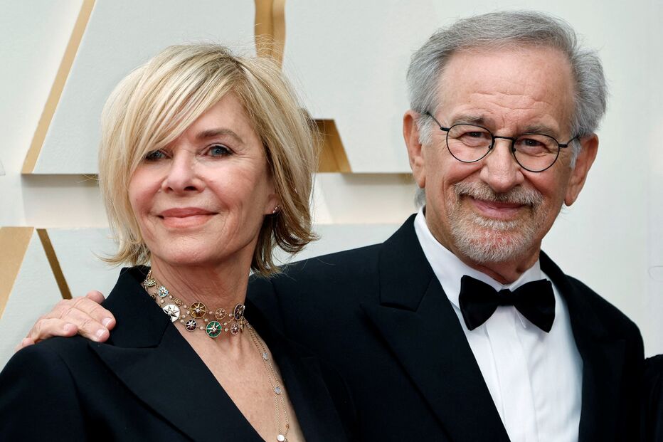 Kate Capshaw e Steven Spielberg nos Óscares