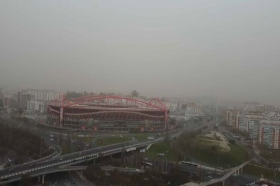 Poeiras no ar vindas de África