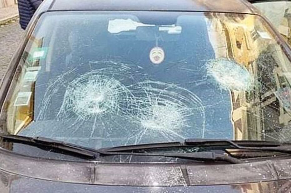 vandalismo, carros, Faro