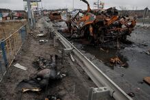 Corpos encontrados em Bucha com sinais de tortura