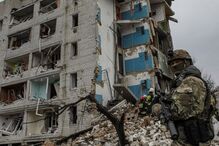 destruição, ucrânia, Borodyanka, guerra, casas	