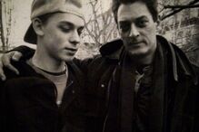 Daniel Auster com o pai, Paul Auster