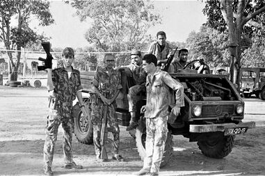 Instantes antes de arrancar para uma missão de nomadização 