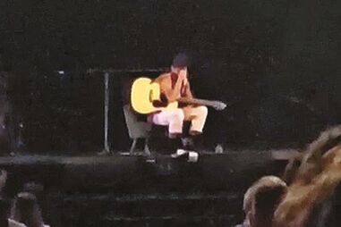 Cantor não conteve as lágrimas