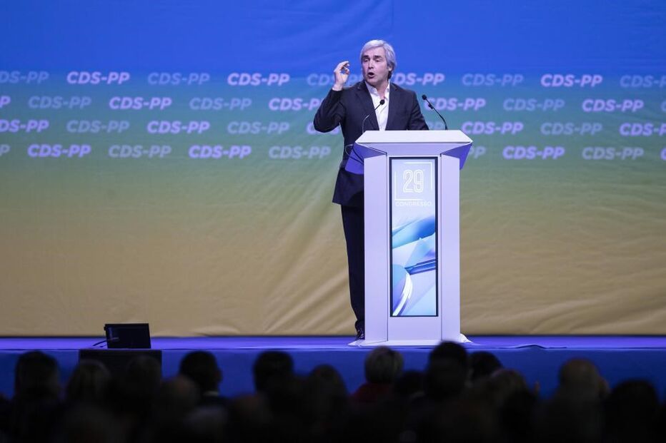 Nuno Melo discursa durante 29.º Congresso do CDS-PP