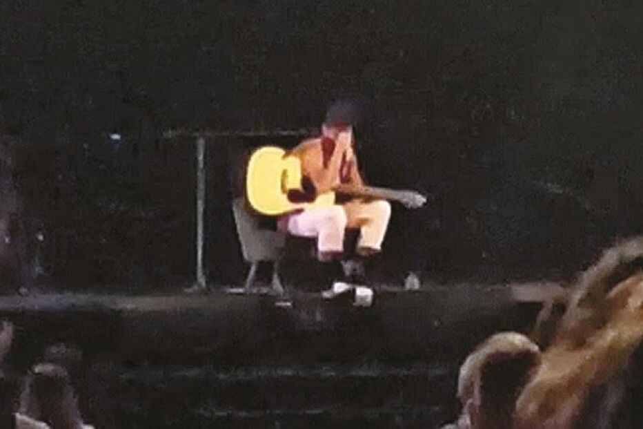 Cantor não conteve as lágrimas