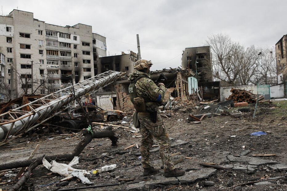 Exército ucraniano em Borodyanka
