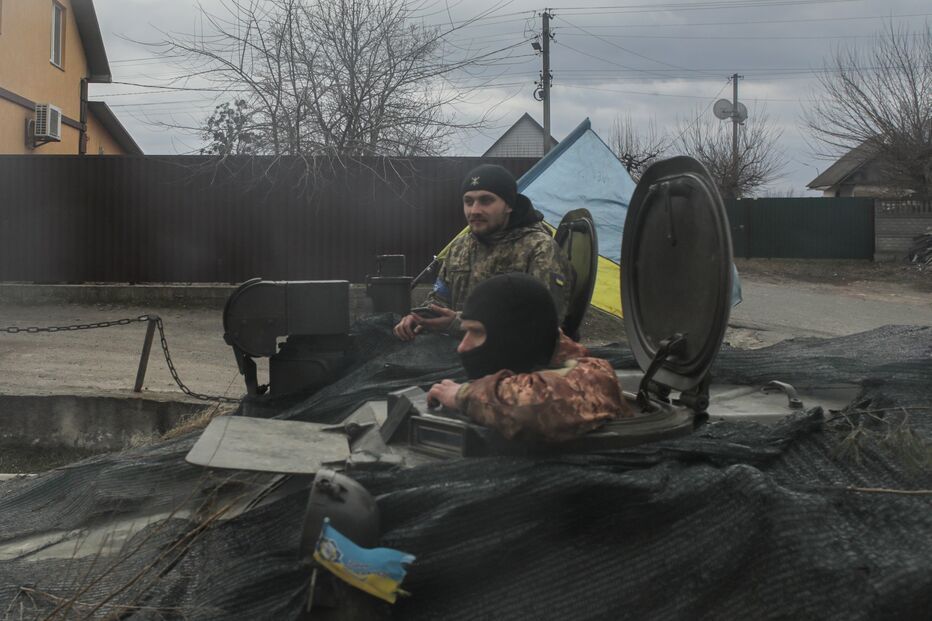 Exército ucraniano em Borodyanka