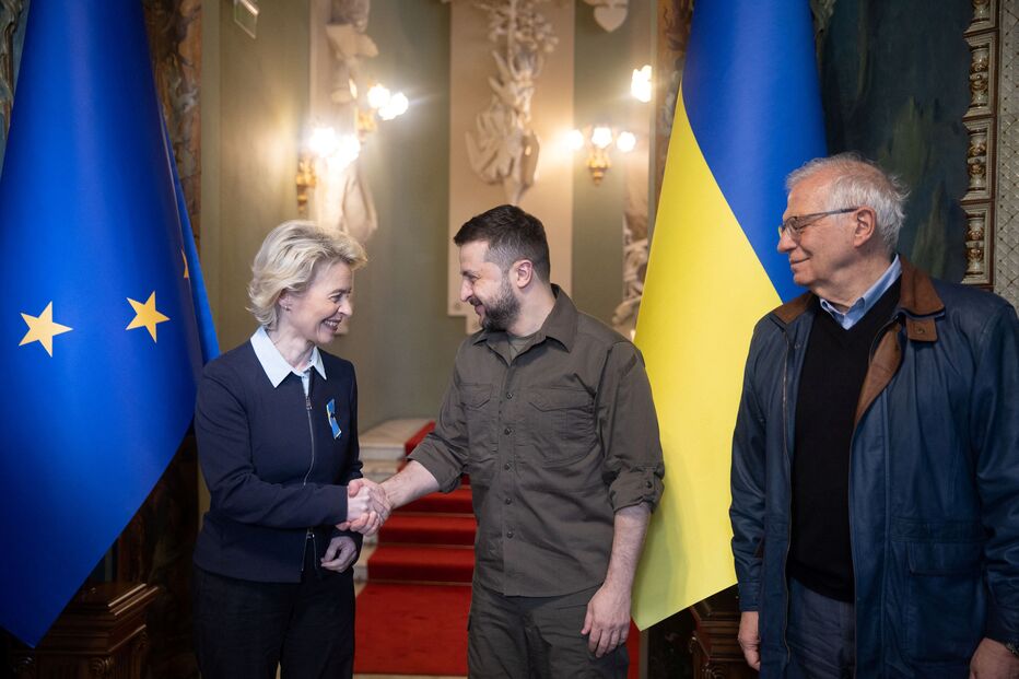 Zelensky com Ursula Von der Leyen