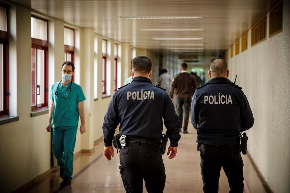 polícia, hospital