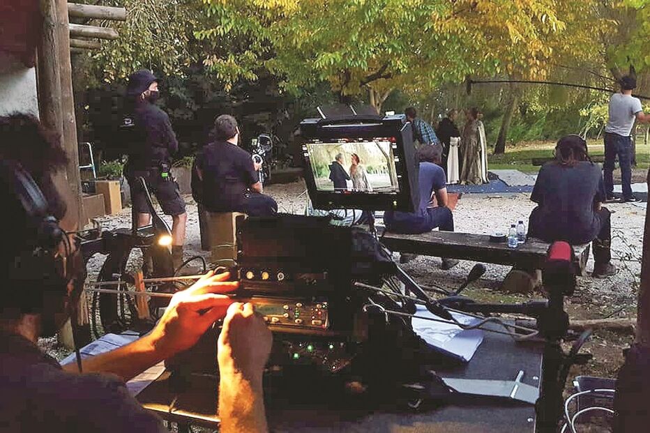 Gravações de ‘A Abóbada’, um dos telefilmes que estão a ser preparados para a RTP 