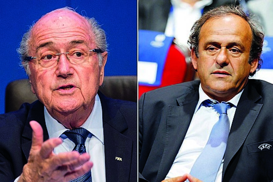 Joseph Blatter e Michel Platini 