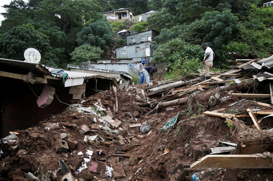 resgate, cheias, África do Sul