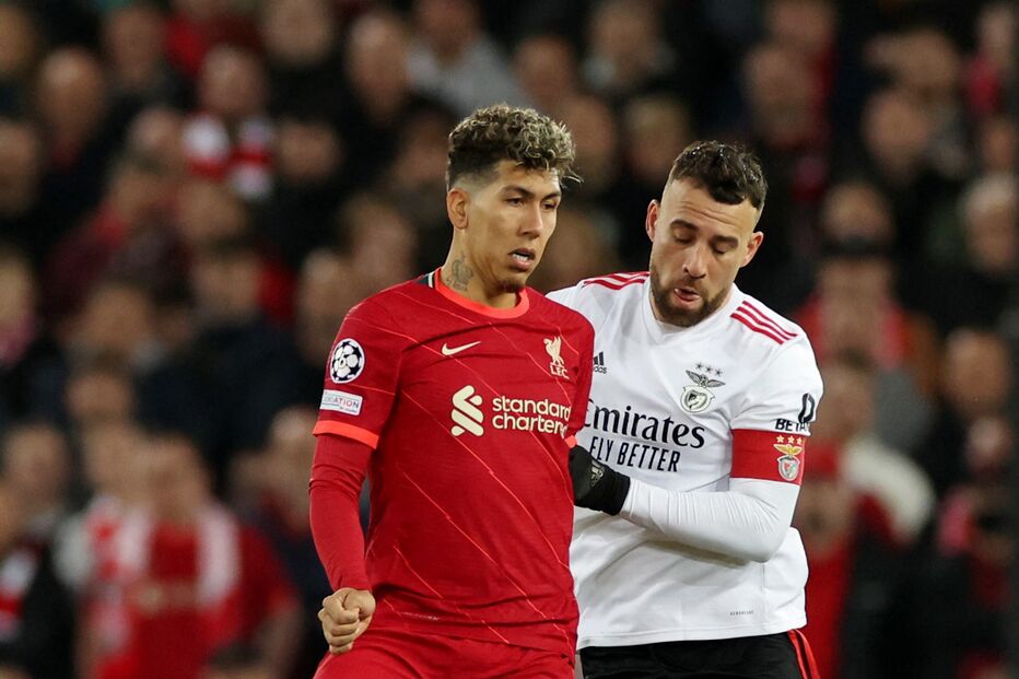 otamendi, firmino, benfica, liverpool