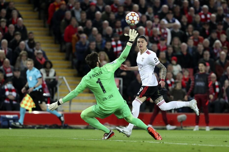 darwin, alisson, benfica, liverpool