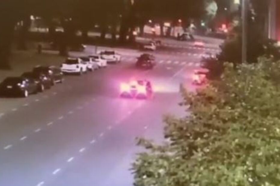 Vídeo do alegado momento em que Salvio atropela a ex-mulher