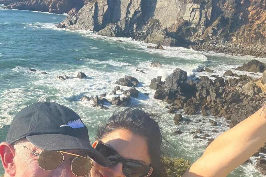 Jeff Bezos e Lauren Sánchez mostraram-se descontraídos nas fotos que partilharam