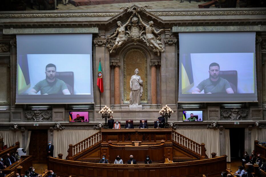 Zelensky no Parlamento	