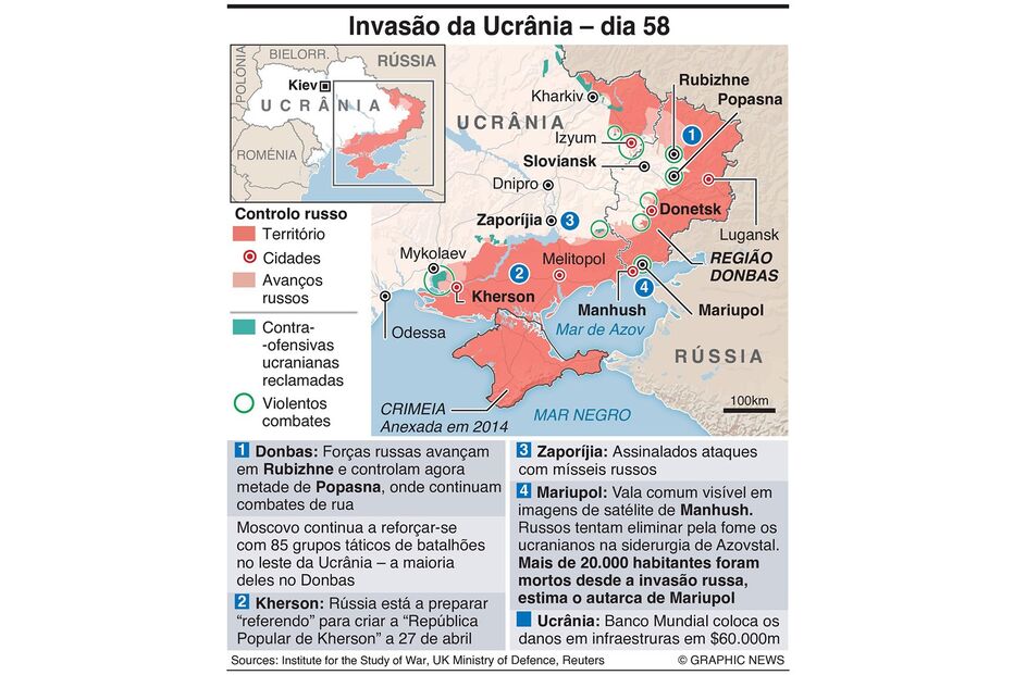 Mapa - guerra na Ucrânia 58
