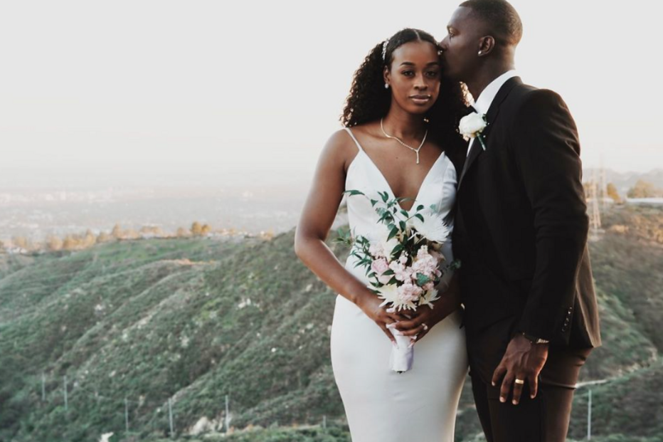 casamento, Kiara e Joel Brokenbrough, EUA, LA