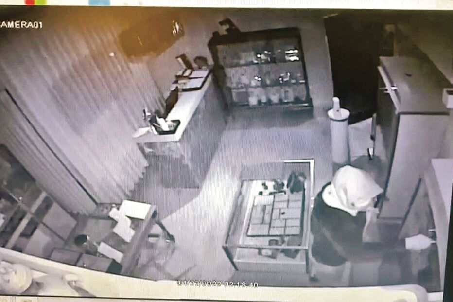 Videovigilância, assalto, ourivesaria