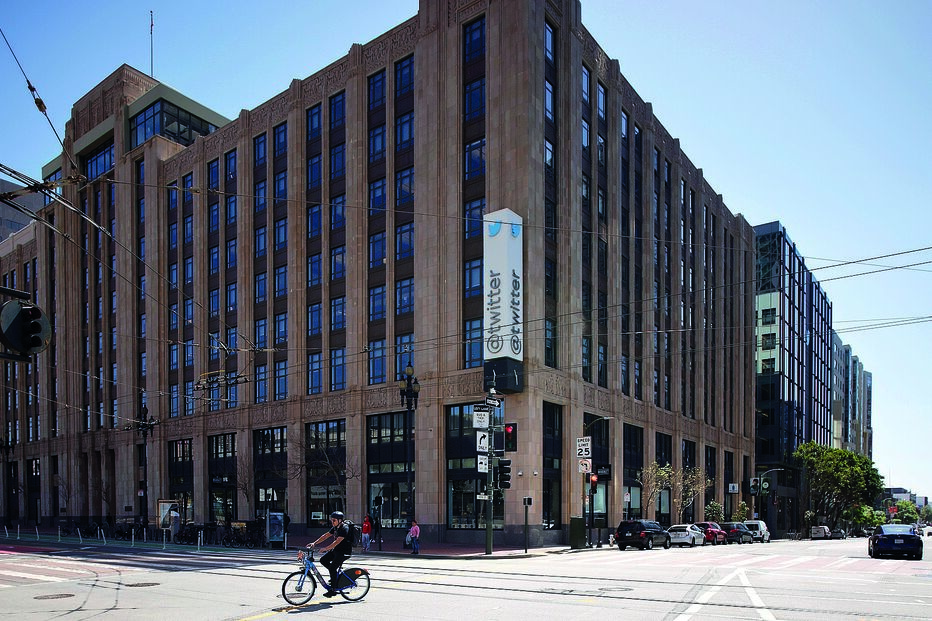 A sede do Twitter em São Francisco, Estados Unidos