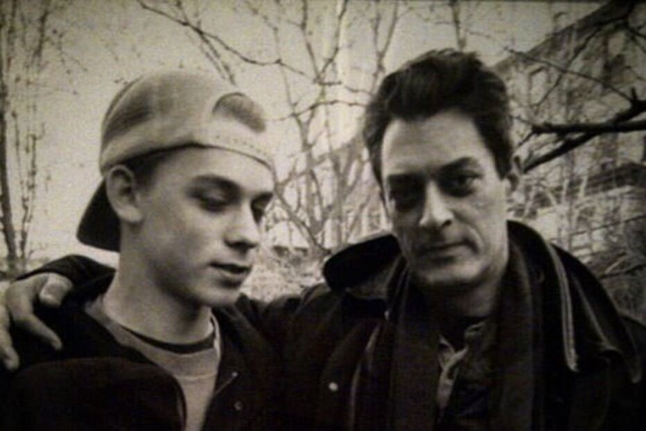 Daniel Auster com o pai, Paul Auster