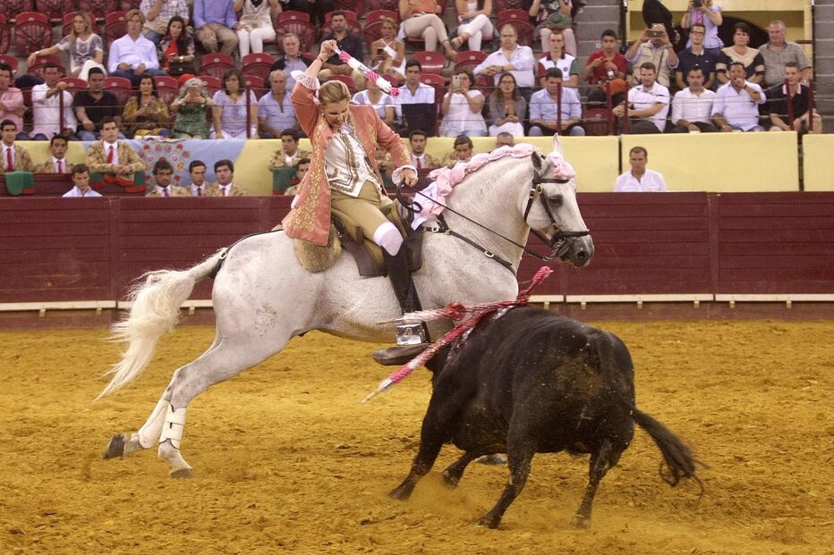 Ana Batista é um dos nomes maiores da tauromaquia que este sábado se apresenta na Praça Palha Blanco   