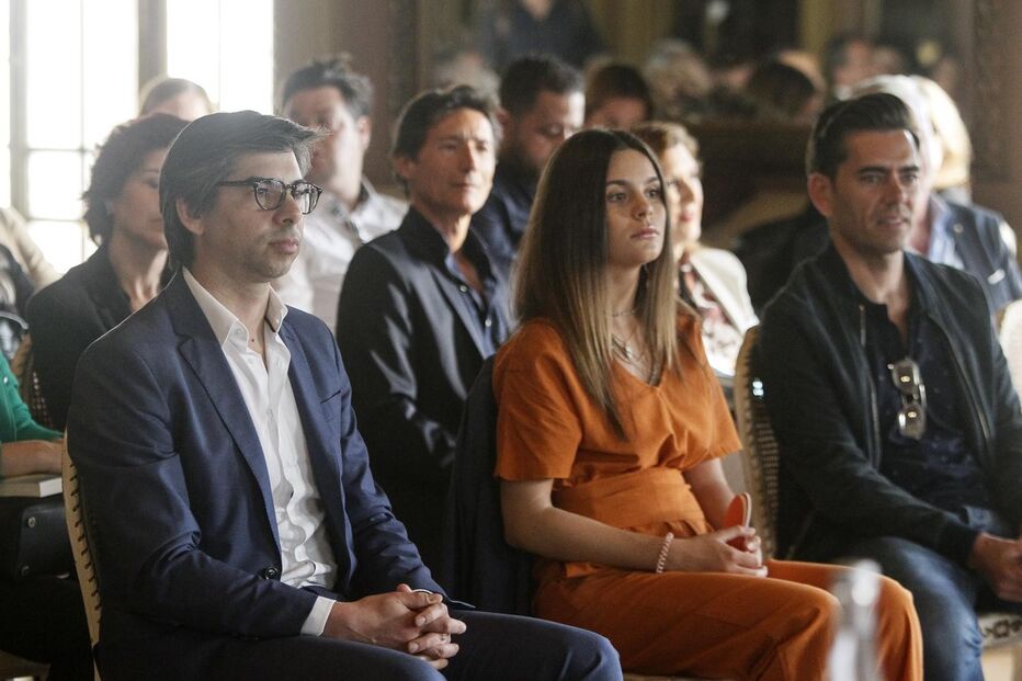 Jorge Cristino a apoiar a namorada  