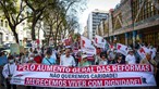 Reformados exigem aumento de pensões em protestos por todo o País
