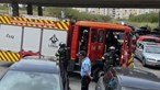 Incêndio deflagra nos armazéns do Lidl das Laranjeiras, em Lisboa