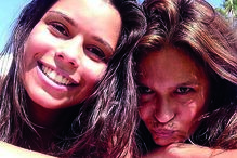 Carla Baía com a filha, Diana Pinto 