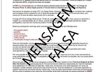 Mensagem falsa que motivou alerta da PJ