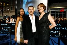 Zoe Saldana, Sam Worthington e Sigourney Weaver