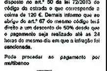 talão de multa falsa