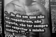 Bandeira personalizada com a foto do jovem