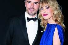 Raquel Strada com o marido, Joaquim Fernandes