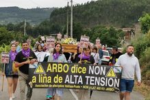 Manifestação linhas de Alta Tensão