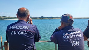 Retomadas buscas por pescador desaparecido no rio Douro em Vila Nova de Gaia