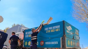 301 toneladas de lixos de grandes dimensões retiradas das ruas de Queluz e Belas