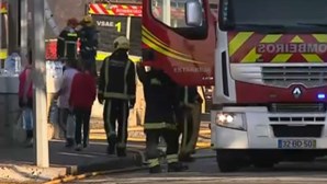 Quatro bombeiros feridos em incêndio de fábrica em São João da Madeira