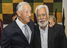 Marcelo Rebelo de Sousa com Xanana Gusmão