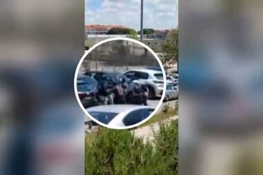 Jovem agredido por grupo em frente a escola secundária em Almada. Veja as imagens